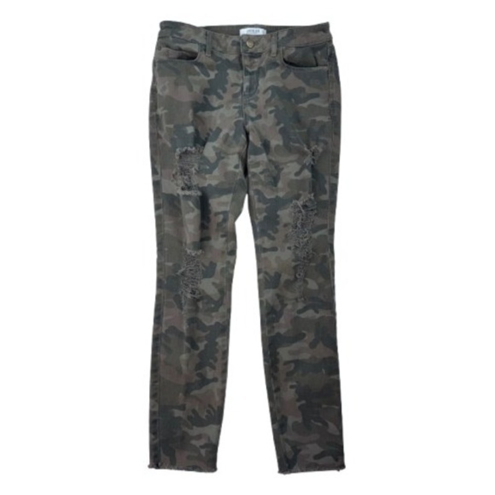 y2k‎ Women's 29" Guess Camo Distressed Skinny Jeans Curvy Wasteland Weekend